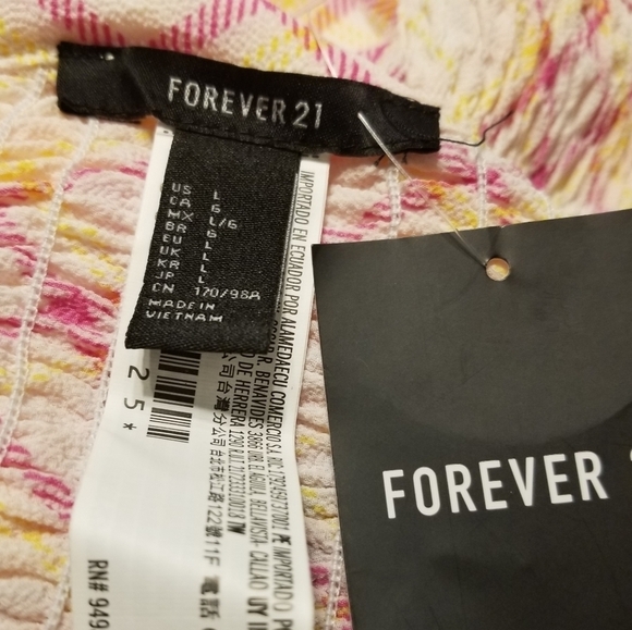 Forever 21 Plaid Smocked Back Tie Cropped Halter Top Size Large. - Picture 8 of 8